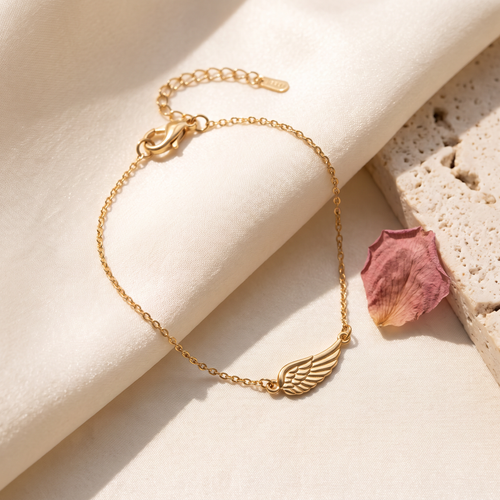 Ali Angel Wings Anklet - Rose & Giovanni