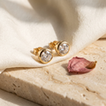 Punto Solitaire Studs - Rose & Giovanni