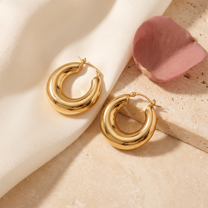 Audace Chunky Hoops - Rose & Giovanni