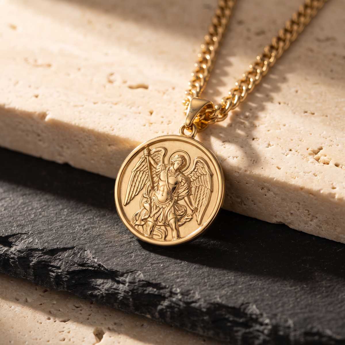 Giovanni St. Michael Pendant - Rose & Giovanni