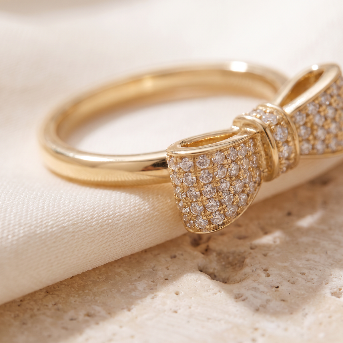 Fiocco Bow Ring - detail - Rose & Giovanni