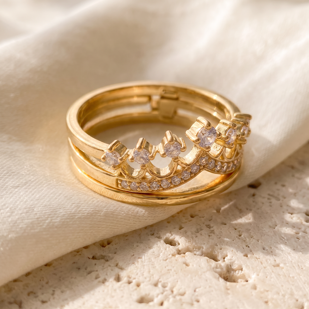 Corona Crown Ring - detail - Rose & Giovanni