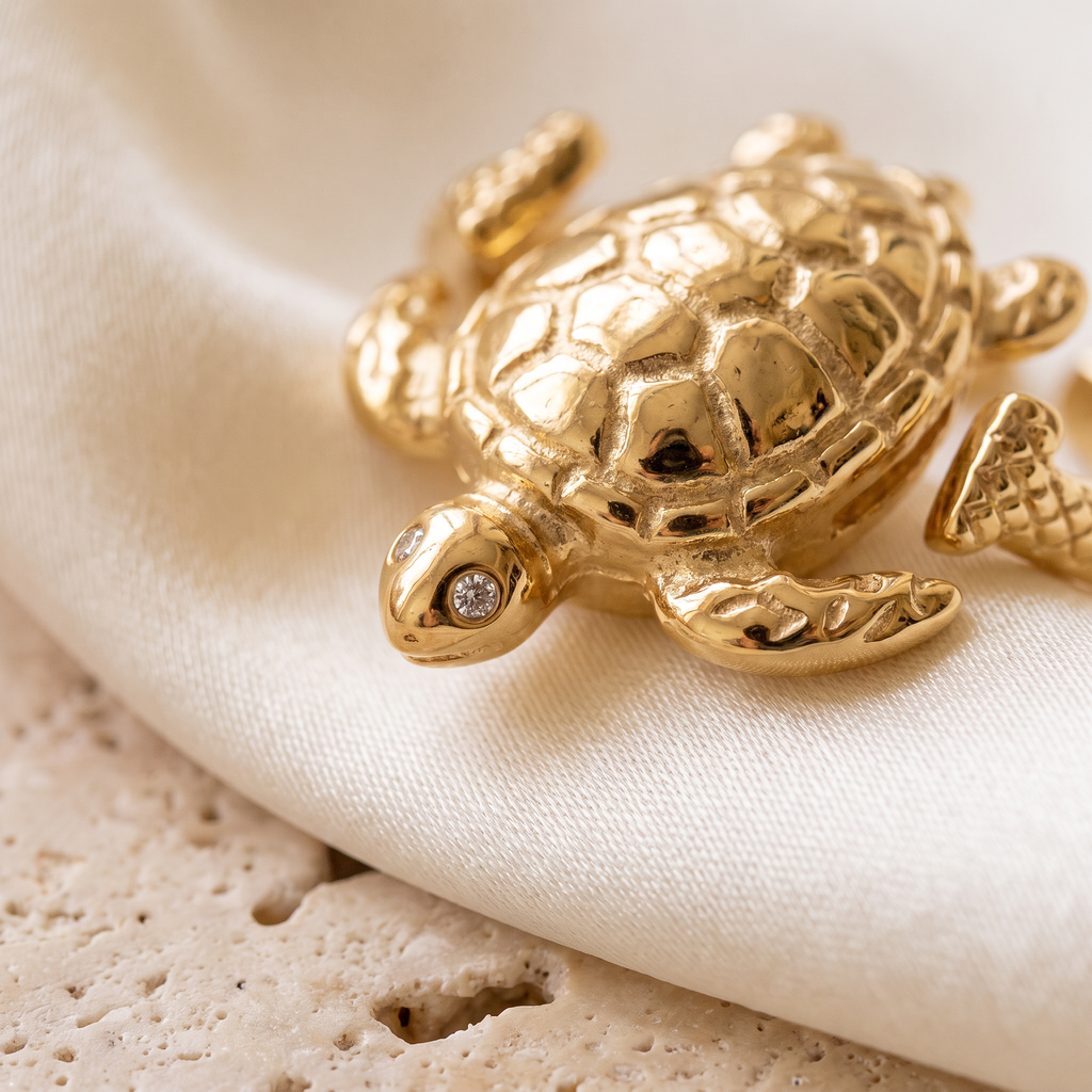 Tartaruga Sea Turtle Ring - detail - Rose & Giovanni