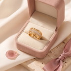 Tre Strati Triple Layer Ring - gift box - Rose & Giovanni