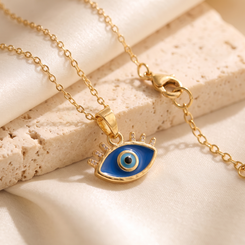 Occhio Evil Eye Necklace - detail - Rose & Giovanni