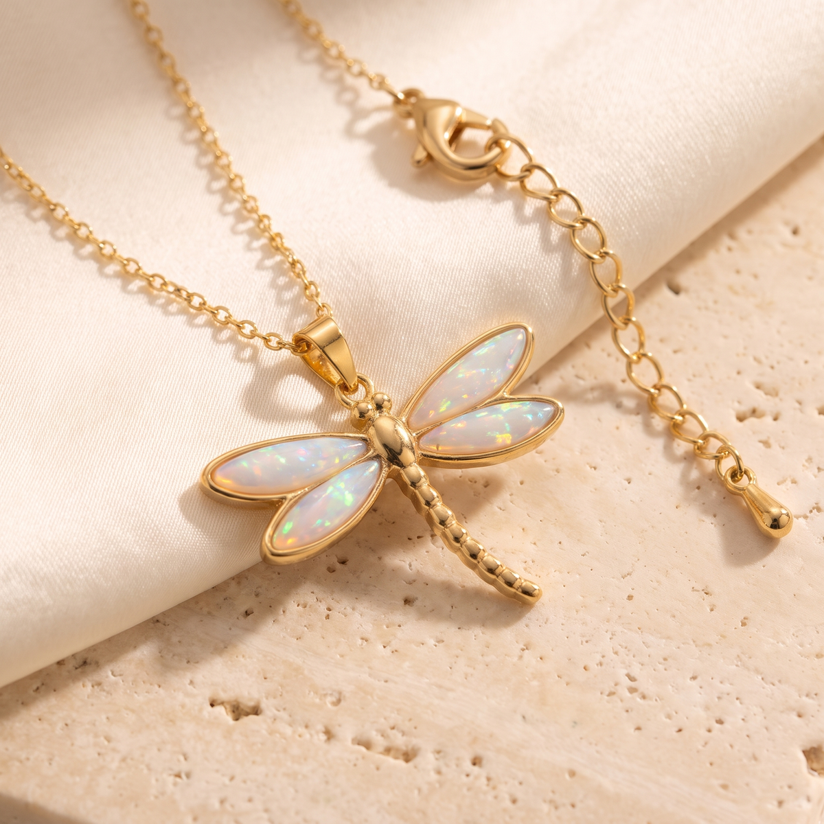 Libellula Dragonfly Necklace - detail - Rose & Giovanni