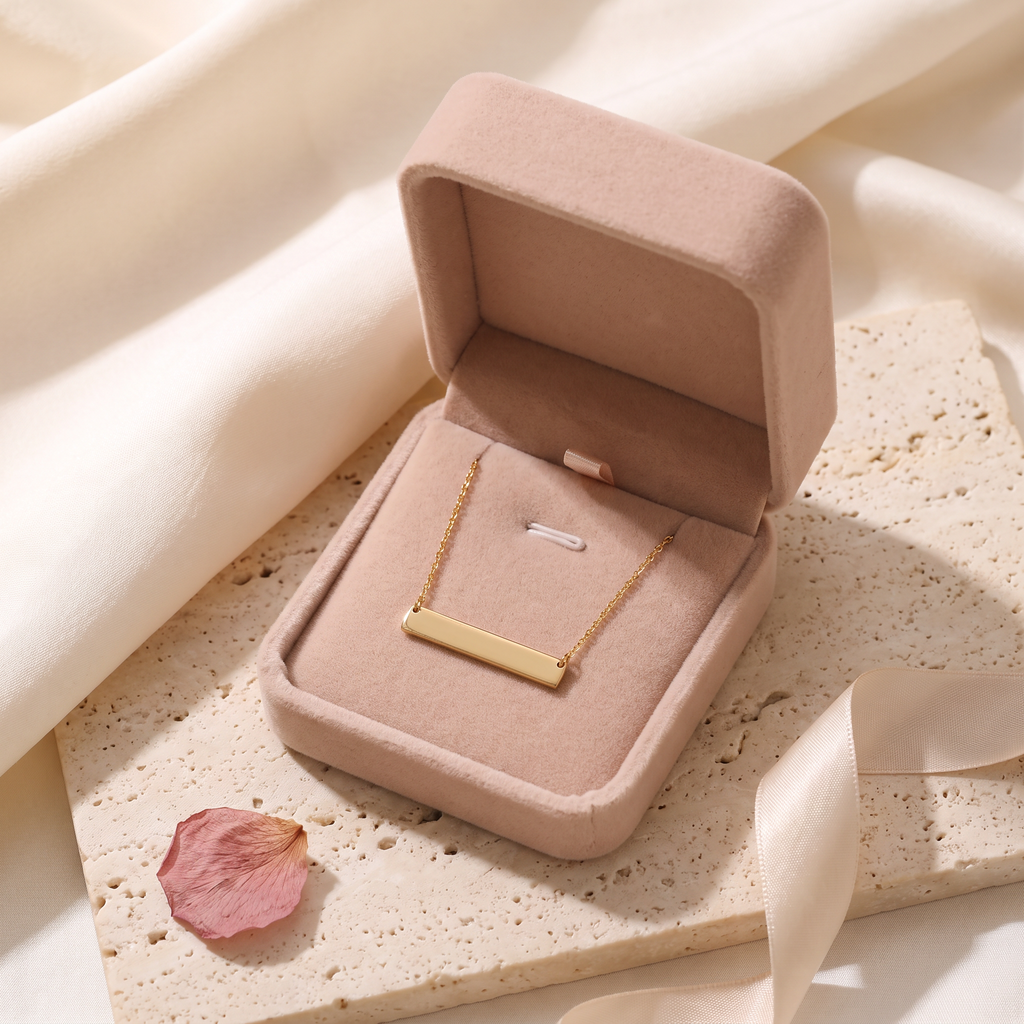 Barra Bar Necklace - gift box - Rose & Giovanni