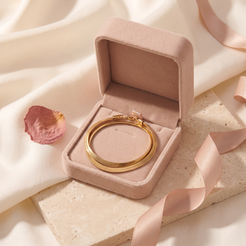 Serpentina Snake Bracelet - gift box - Rose & Giovanni