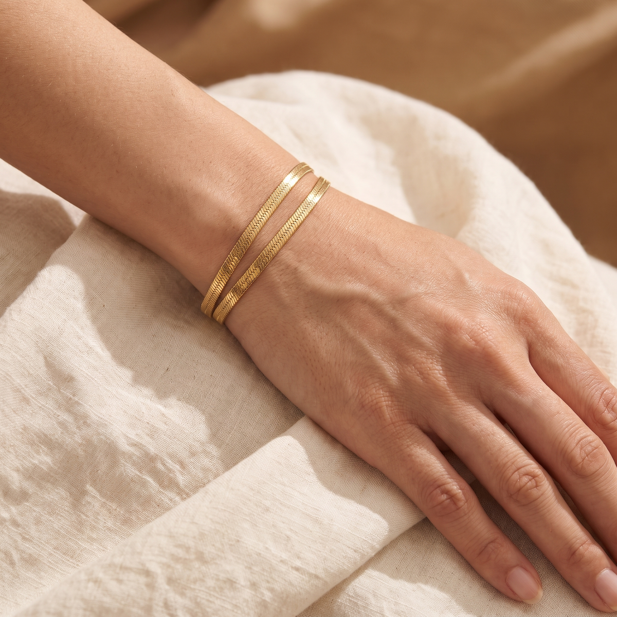 Serpentina Snake Bracelet - worn - Rose & Giovanni