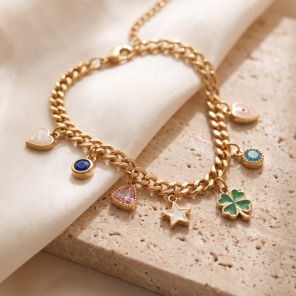 Ciondoli Charm Bracelet - detail - Rose & Giovanni