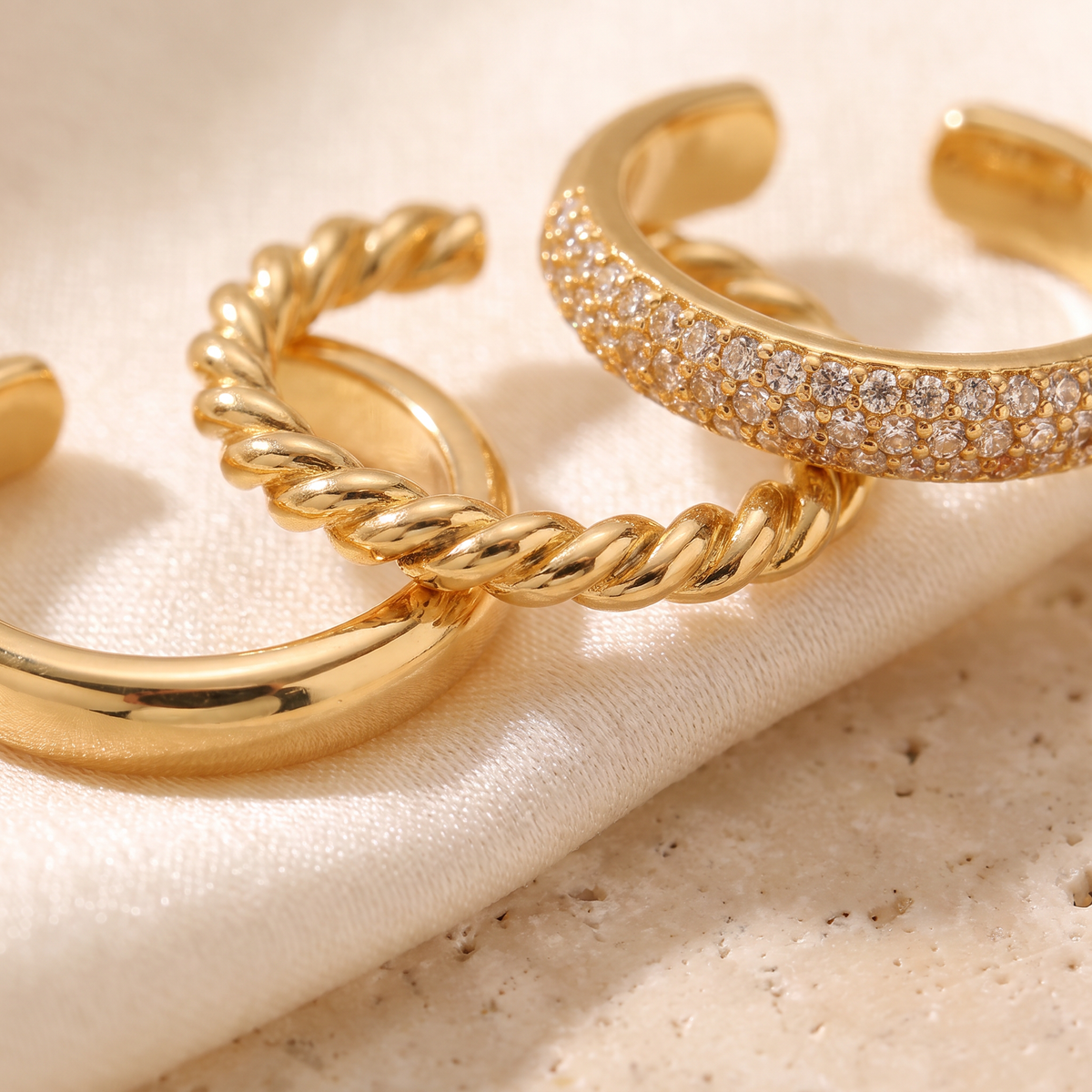 Polsino Ear Cuff Set - detail - Rose & Giovanni