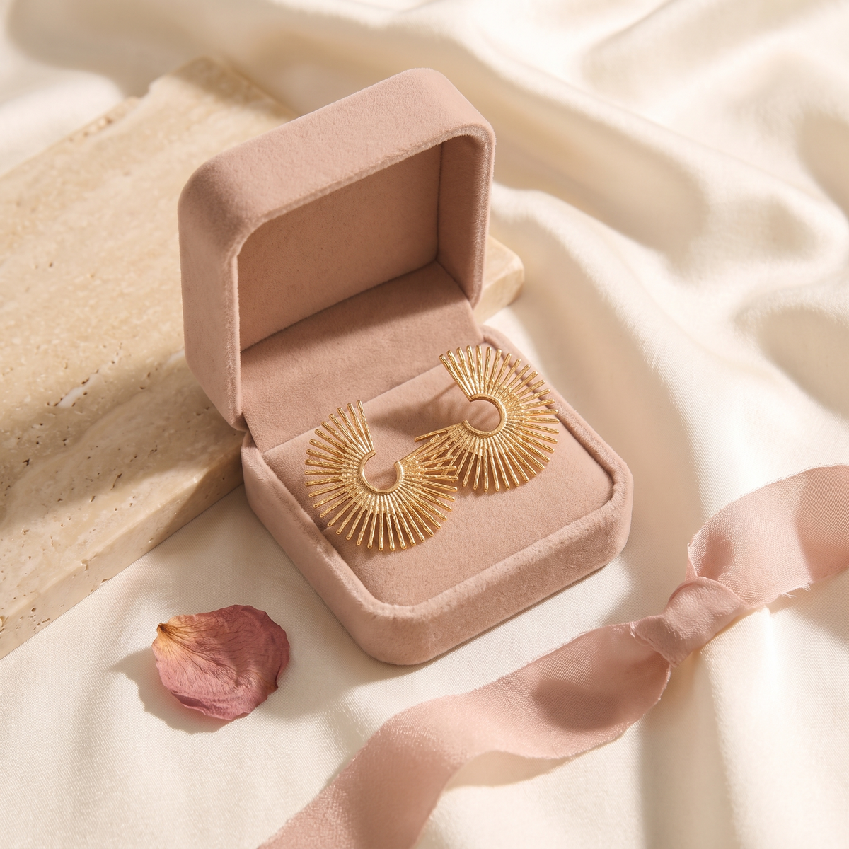 Raggiera Sunburst Earrings - gift box - Rose & Giovanni