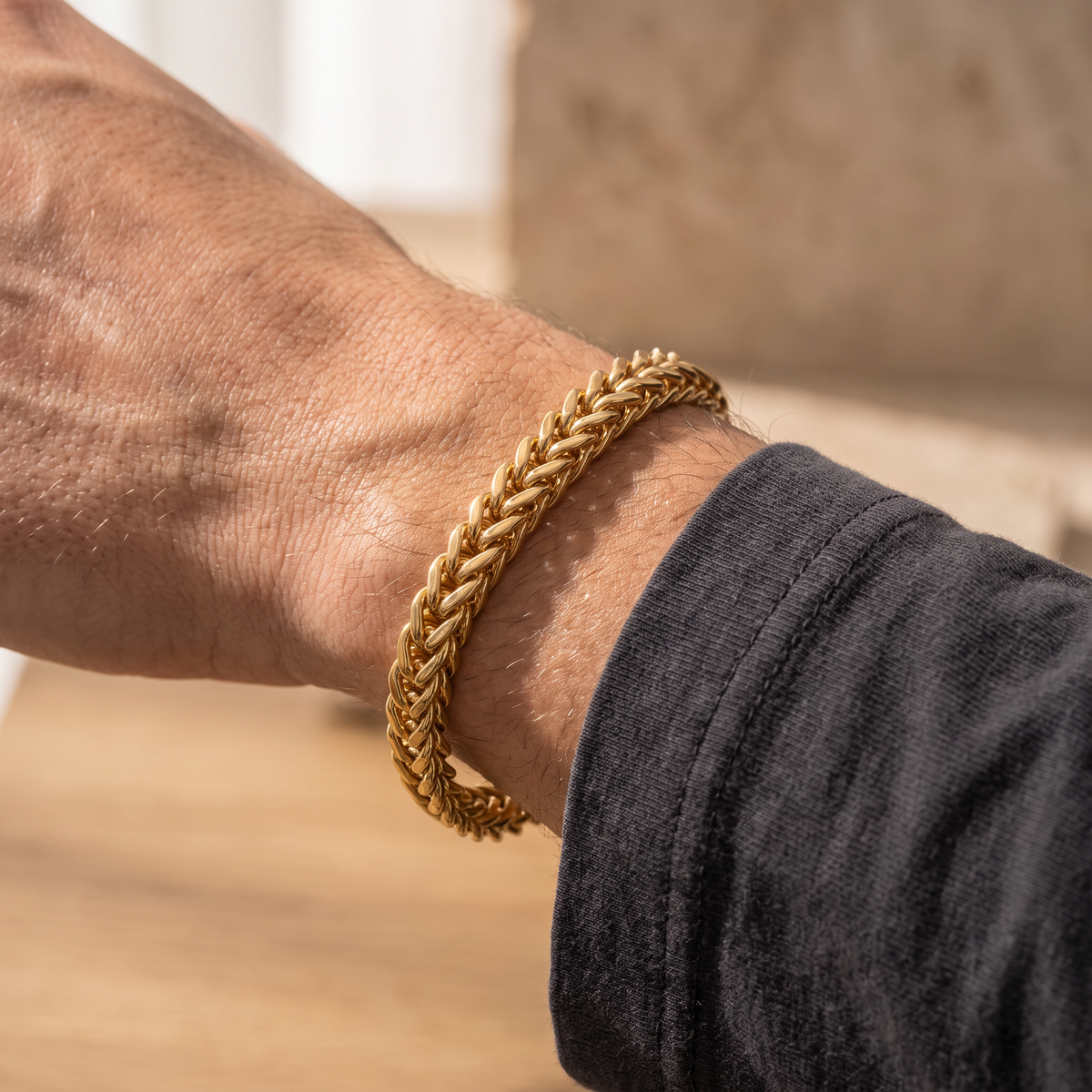 Giovanni Franco Bracelet - worn - Rose & Giovanni