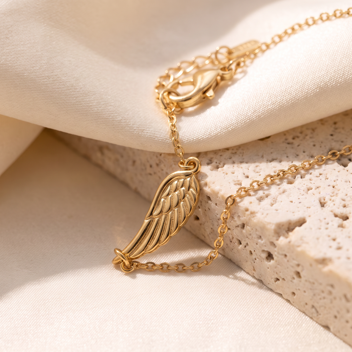 Ali Angel Wings Anklet - detail - Rose & Giovanni