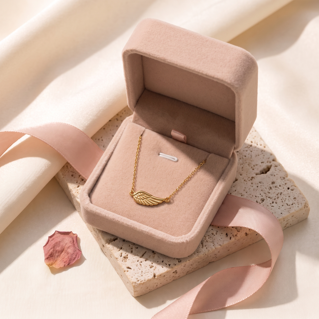 Ali Angel Wings Anklet - gift box - Rose & Giovanni