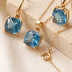 Azzurra Blue Stone Jewellery Set - detail - Rose & Giovanni