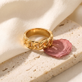 Giovanni Cuban Link Ring - Rose & Giovanni