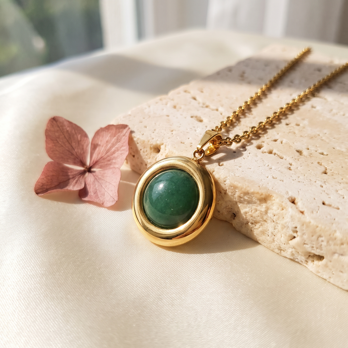 Giovanni Aventurine Pendant - Rose & Giovanni