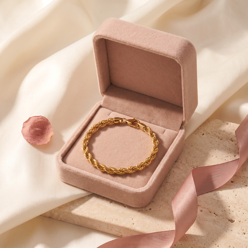 Giovanni Rope Bracelet - gift box - Rose & Giovanni