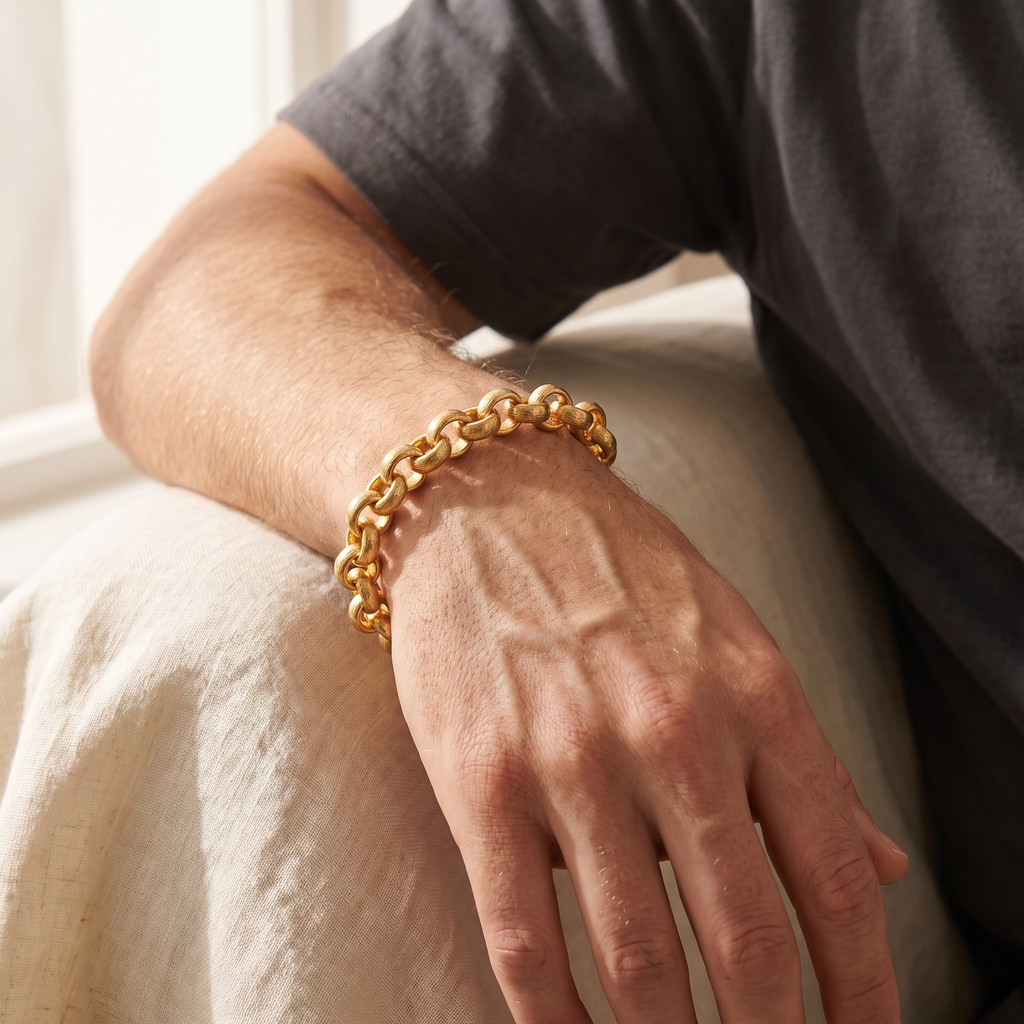Giovanni Belcher Bracelet - worn - Rose & Giovanni