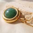 Giovanni Aventurine Pendant - detail - Rose & Giovanni