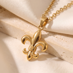 Giovanni Fleur-de-Lis Pendant - detail - Rose & Giovanni