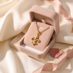 Giovanni Fleur-de-Lis Pendant - gift box - Rose & Giovanni